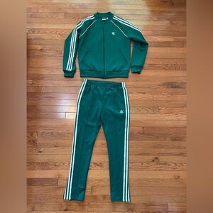 Adidas Emerald green tracksuit